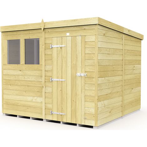 8 x 8 Pent Shed