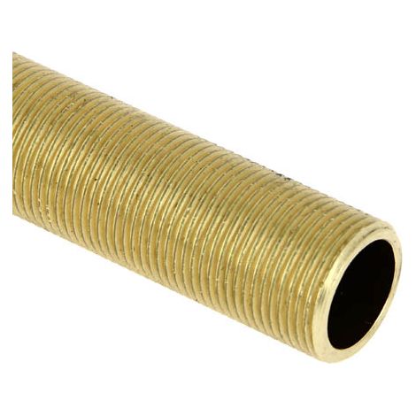 Riquier – Tube laiton fileté 3/4' – Ø20x27 – Longueur 1m pour installations sanitaires et chauffage – Raccord étanche