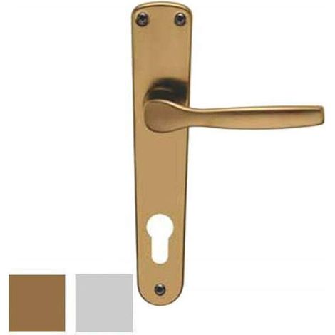 MANIGLIA 'GINEVRA' CON PLACCA Foro Yale - Bronzo (1/2)