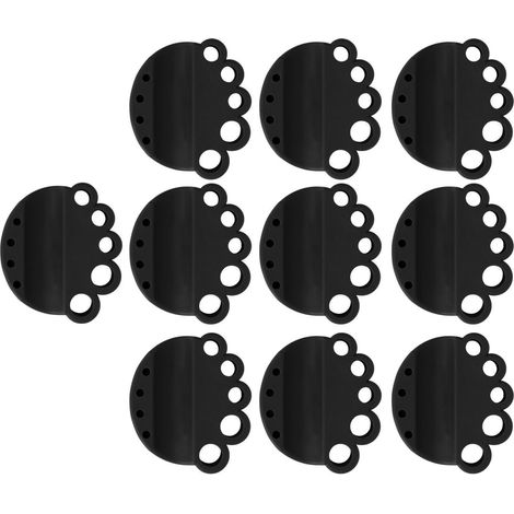 Lot de 10 porte-godets d'encre en silicone noir, sûrs, lavables, réutilisables et stables. (1/5)