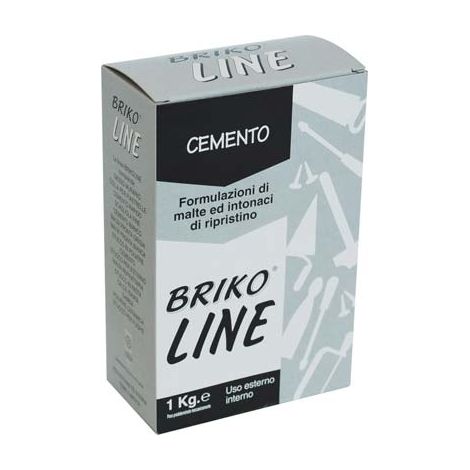 CEMENTO GRIGIO BRIKO LINE - KG 1- 12 pezzi