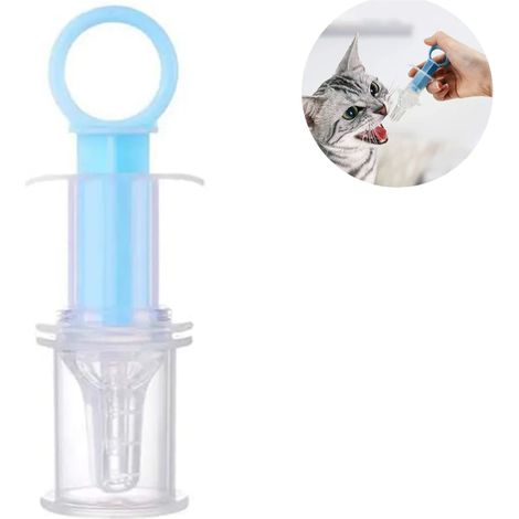 Seringue pour Médicaments pour Animaux Domestiques en Plastique avec Tétine et Gobelet Doseur pour Chiens et Chats (1/5)