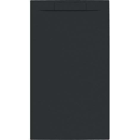 Allibert- Receveur de douche 140X80cm noir mat LUNA (1/5)