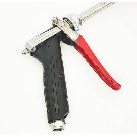 Agricultural spray gun with long handle, high water flow and high pressure for watering home gardens. (1/4)
