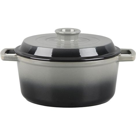 LAGUIOLE CUISSON - Cocotte en fonte ronde 25cm - "Masseiron Ardoise" (1/5)