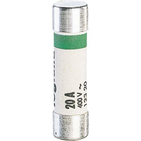 Legrand – Cartouche cylindrique 8,5x31,5mm 20A – Pouvoir de coupure 20000A – Protection électrique pour habitat – Tension 400V~