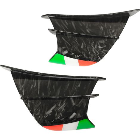 Paire d'ailerons latéraux carénage moto style marbre brillant pour NINJA 400 250 Z900 Z1000 (1/5)