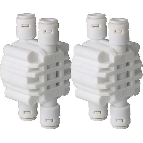 Stück 1/4-Zoll-4-Wege-Absperrventile mit Steckverbindern für Umkehrosmose-Wasserfiltersysteme (1/5)