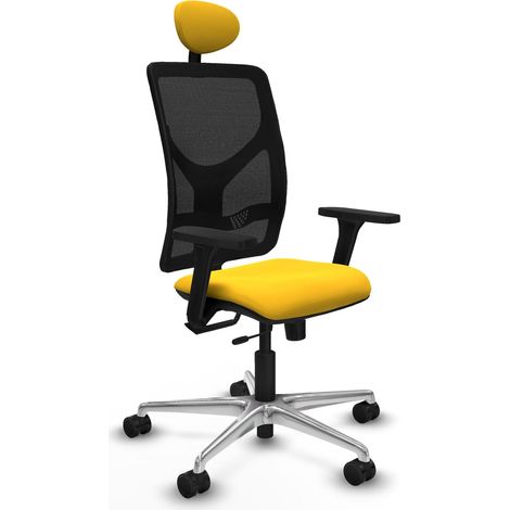 Chaise de bureau piqueras y crespo Motilla noir accoudoirs ajustables (1/2)