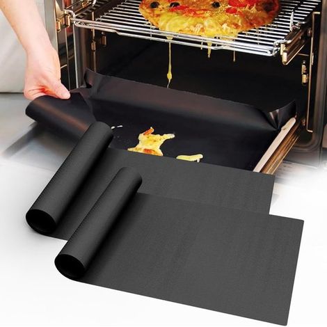 Paquete de 2 alfombrillas gruesas para horno,libres de BPA y PFOA,de 40 x 60 cm (16 x 24 pulgadas),aptas para hornos eléctricos y de gas