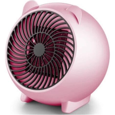 Mini 250W Espace Chauffage d'appoint Chaud d'hiver Ventilateur Personnel Chauffage électrique for Home Office en céramique Petit Chauffe (Color : Pink) (1/5)