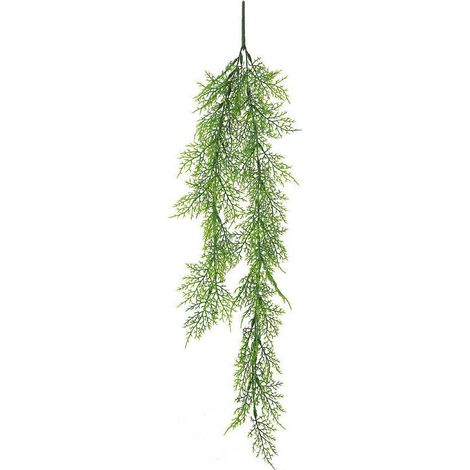 Vigne artificielle suspendue 70cm, fausses feuilles de lierre, couronne, feuille de rotin en plastique, plantes vertes 2pcs (1/5)