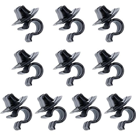 10 clips para riel de capó, clips de sujeción de capó de plástico, compatibles con C2 C3 C4 C5 106 206 306 3008 407 y Berlingo etc. (1/5)