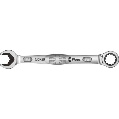 Wera Joker Chiave combinata a cricchetto in acciaio 15 mm