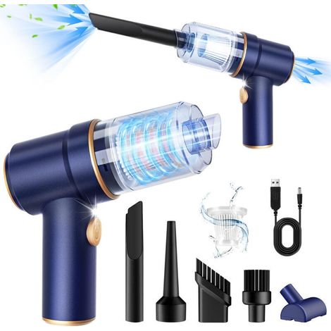 USB rechargeable cordless vacuum cleaner, mini car vacuum cleaner, powerful suction, portable and convenient.