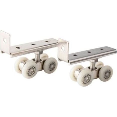 CSPARKV Lot de 2 roulettes pour porte coulissante, armoire, porte coulissante, armoire, placard, fenêtre (1/5)
