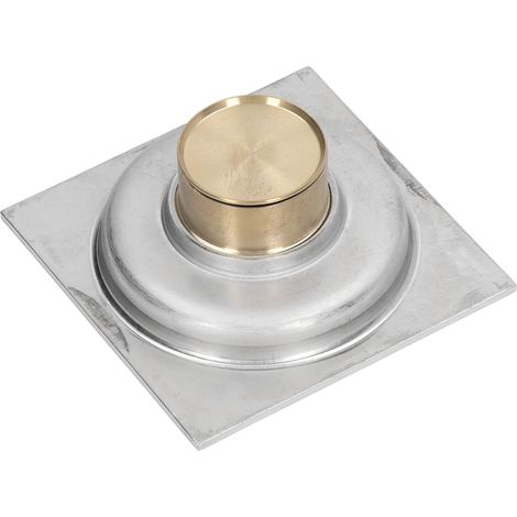 Grille de Douche Anti-Odeurs et Insectes, Grand Débit, Électrozingage Carré pour Salle de Bain et Balcon (1/5)