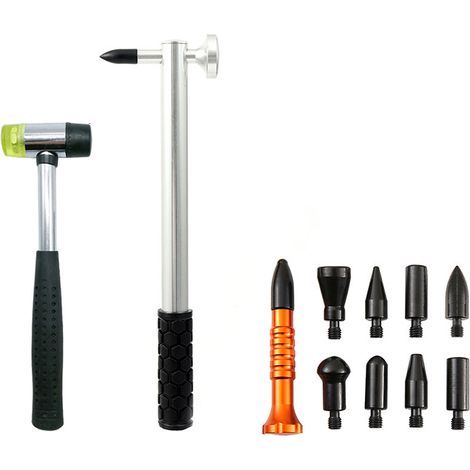 set of 11 non-marking dent repair tools for aluminum car bodies.High quality enhances quality of life. (1/5)