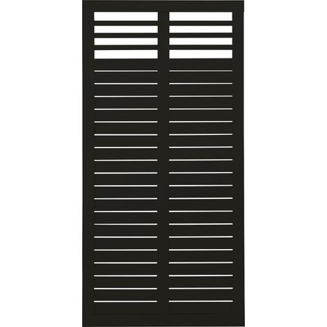 Plus Zaun Decora 90 x 180 cm RAL 9005 Schwarz