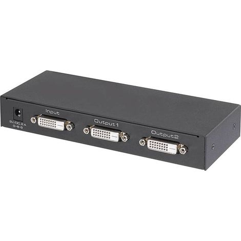 [NEUWERTIG] B-Ware Renkforce 2 Port Dvi Splitter Ultra Hd Fähig 3840 X 2160 Pixel Schwarz Adapter