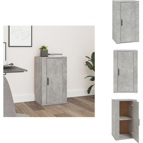 Sideboard Betongrau 40x33x70 cm Holzwerkstoff - Schreibtisch - Regal - Wohnzimmermöbel - Sideboard - Holzmöbel (1/5)