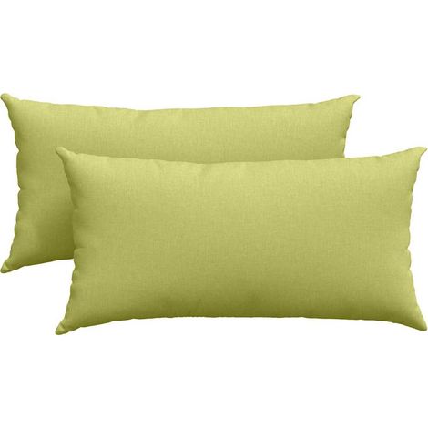 Maison Exclusive - Cuscini da Divano 2 pcs Verde chiaro 80 x 40 cm Tessuto