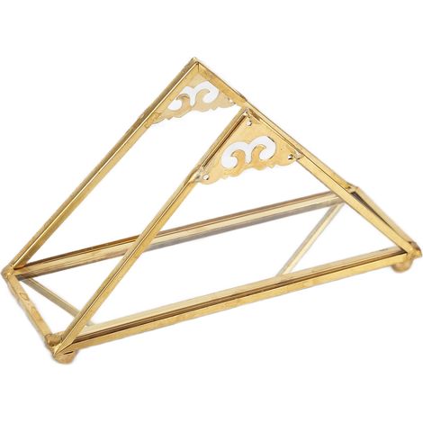 Plateau à bijoux en verre, plateau de rangement pour parfums, assiette décorative en métal doré (1/5)
