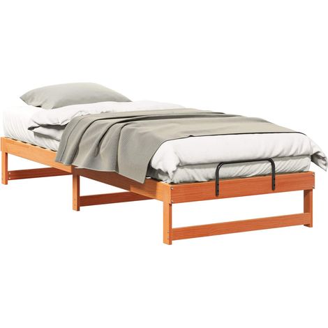 Maison Exclusive - Bettrahmen Braun 80 x 220 cm Massives Kiefernh
