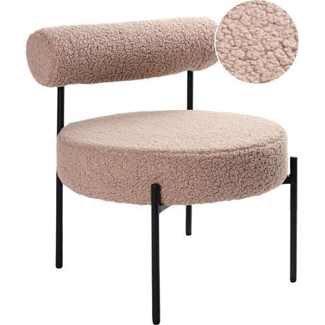 Armchair ALPHA Boucle Taupe