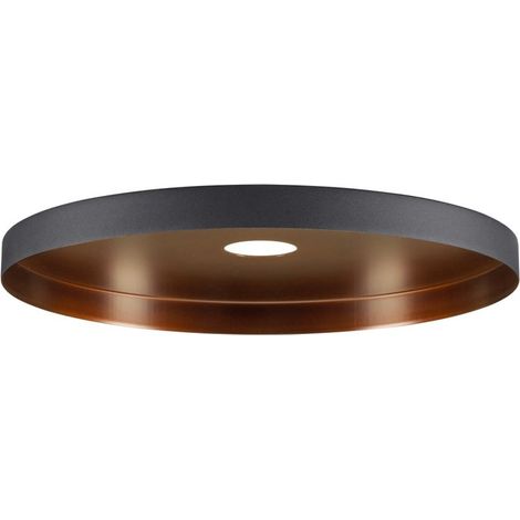 Abat-jour Lalu Assiette noire 1.5cm - 1010096