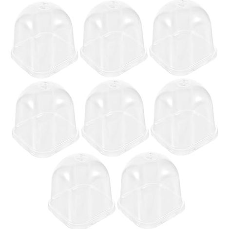 8pièces Dôme Humidité Transparent et Réutilisable pour Plantes de Jardin Housse de Protection pour Cultures Pot (1/5)