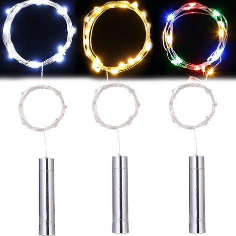Guirlande LED Cuivre avec Bouchon Electroplaque, Lumière Décorative Bar & Fête, Ambiance Chaude/Froide/Colorée, Idéal Noël (1/5)