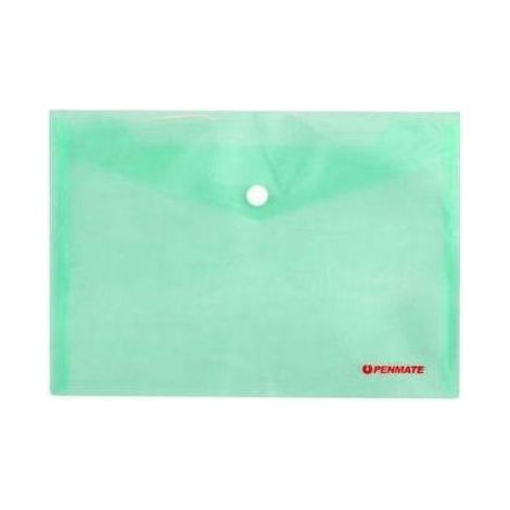 PENMATE A4 PP-231 grüner Briefumschlag mit Druckknopf