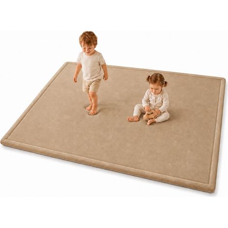 Tappeto Memory GINGER HOME LOLLA per Bambini, 150×200 cm, Spessore 3,5 cm, Beige (1/5)