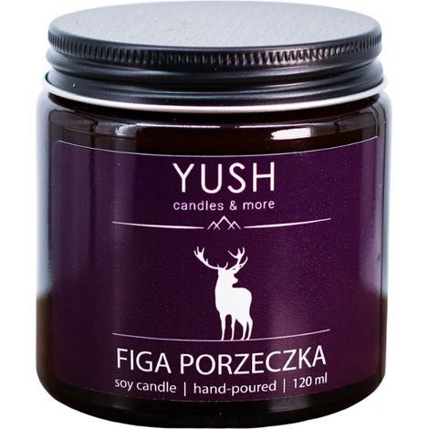 Candela profumata in cera di soia al fico e ribes - yush - 120ml (1/5)