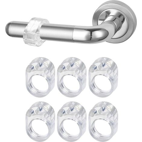 Türgriffpuffer, 6 Stück PVC-Türgriffpuffer, Schutz, durchsichtiger Türstopper, Wandschutz zum Puffern von Wänden und zum Verhindern von Wandschäden, RAPANDA