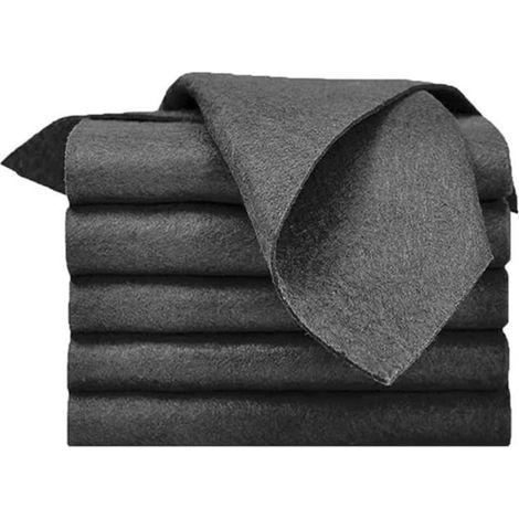 Lot de 5 chiffons de nettoyage magiques épais en microfibre sans trace pour nettoyer les vitres, les voitures, les fenêtres (1/4)