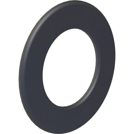 Rosace murale noire largeur 55 mm pour tuyau diamétre 120 mm