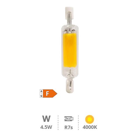R7S LED 78mm BLANC NEUTRE 4000K COB (1/2)
