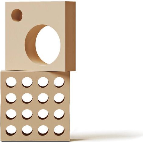 Claustra en terre cuite Matilda – Pack de 5 pièces – Dimensions 20x20x7 cm – Couverture 0,2 m² – Pour motifs décoratifs variés