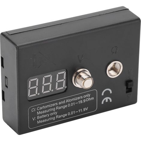 Ohmmeter-Widerstandsmessgerät, Spulenmess- und Prüfwerkzeug für Verdampfer, 3 V 0,01–20 Ω (1/5)