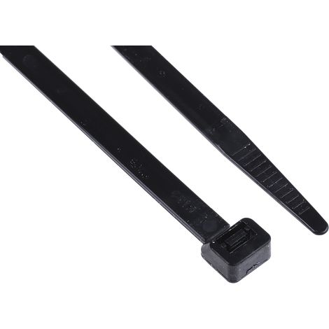 Serre-câble RS PRO Noir en Nylon 66, 300mm x 7,6 mm ( Prix pour Sachet de 100 ) (1/2)