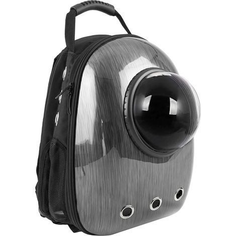 CityBAG - Sac à dos de transport des animaux de compagnie en plastique rigide gris (1/5)