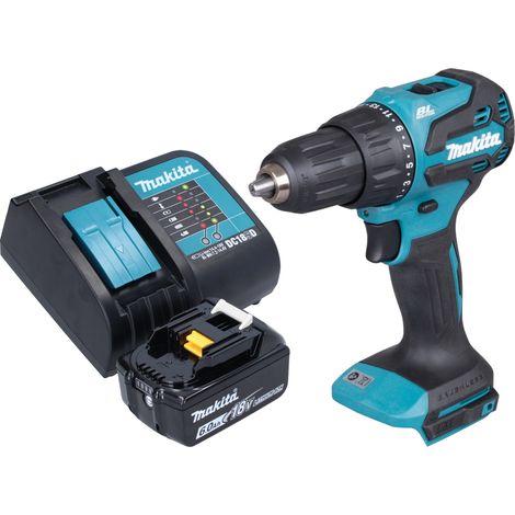 Taladro percutor con batería Makita DHP 490 SG1 18 V 65 Nm sin escobillas + 1 batería de 6,0 Ah + cargador (1/5)