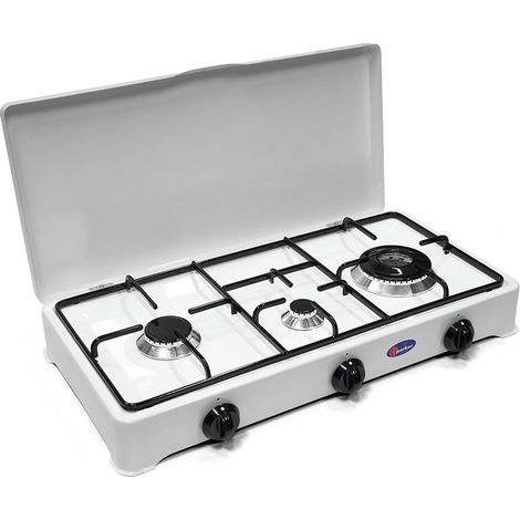 CFParker Fornello a Gas 3 Fuochi Gpl / Metano Doppia Corona mod. 5328CBGP/C - Fonte di alimentazione: Gpl (1/4)