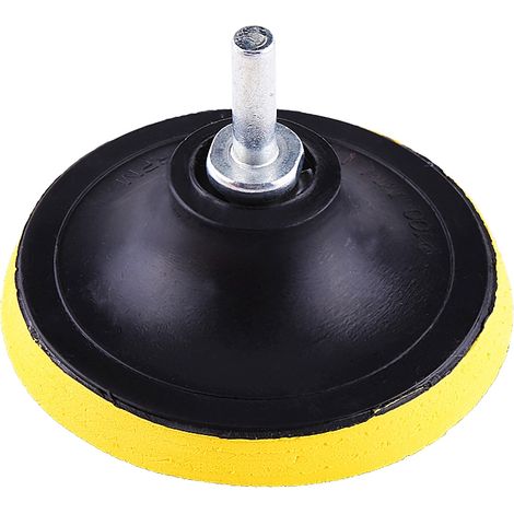 Kit 10 disques mousse polissage lustrage cirage pour polisseuse voiture avec adaptateur perceuse 75mm (1/5)