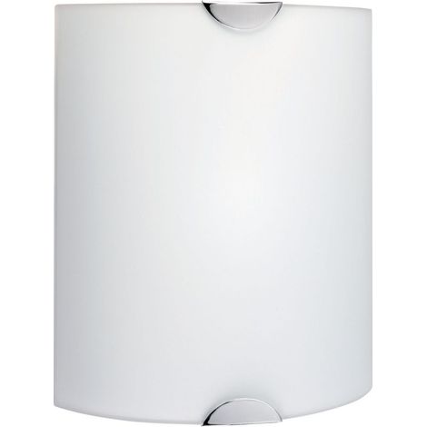 Applique murale LED E27 60W max verre opale lumière douce IP20 intérieur moderne (1/5)
