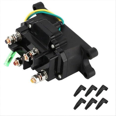 Treuil électrique 12V pour véhicule tout-terrain, kit relais de commande avec interrupteur, pièce de rechange pour treuillage 4x4, robuste et étanche (1/5)