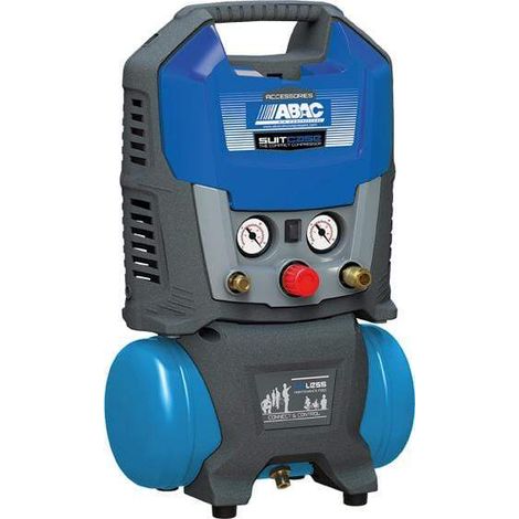 ABAC Suitcase 6 — Compresor Oil-Free 1.5HP 6L Ultra-Silencioso 40 dB Diseño Maleta 1.5 HP 6L