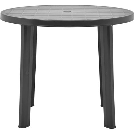 Maison Exclusive - Tavolo da Giardino Antracite 89 cm in Plastica (1/5)